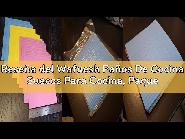 Vídeo relacionado con AIDEA Paño sueco para vajilla, bayetas lavables, 17,8 x 15,2 cm, 10 unidades