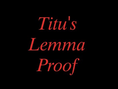 Titu's Lemma Proof