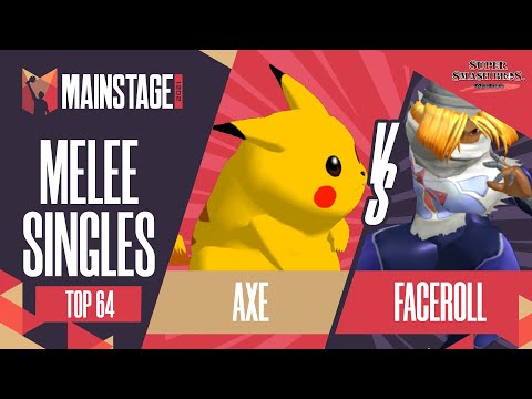 Axe vs Faceroll - Melee Singles: Top 64 Winners Round 2 - Mainstage 2021 | Pikachu vs Sheik