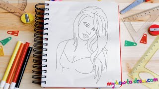 How to draw Women - Easy step-by-step drawing lessons for kids