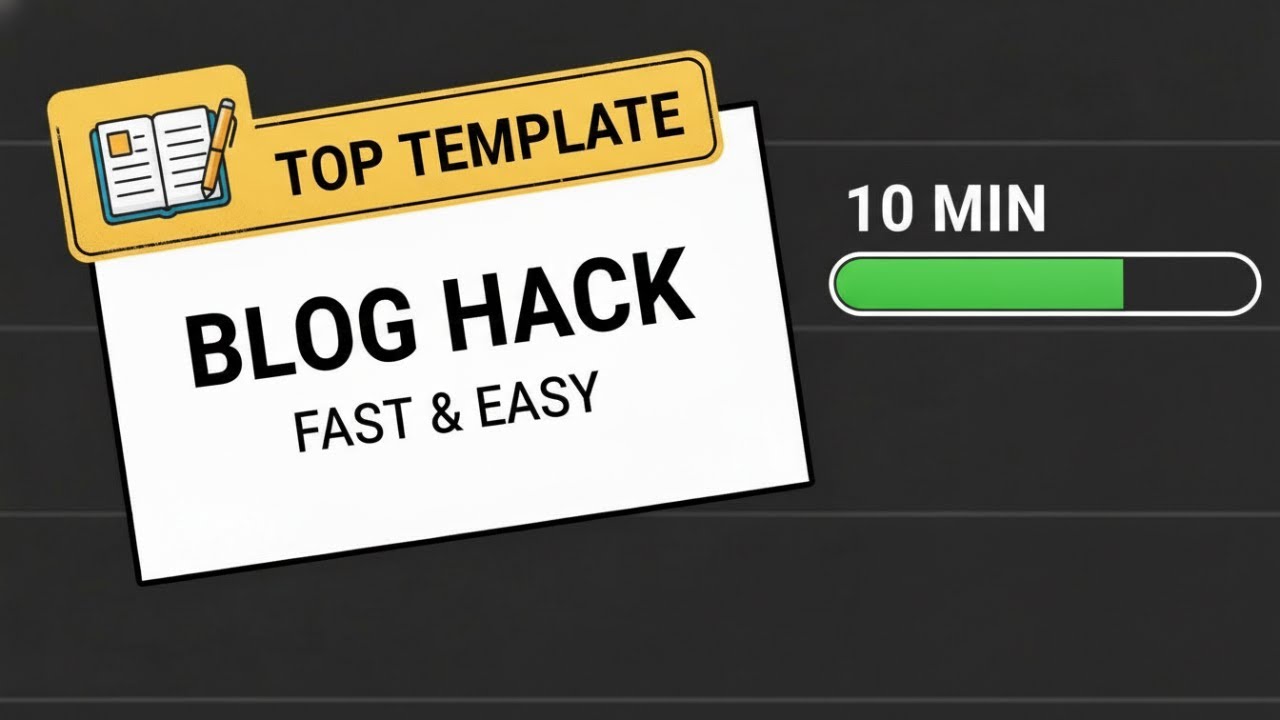 10 Minute Blog Template HACK That Will Change Everything Now