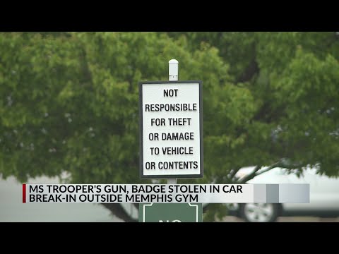 MS trooper's gun, badge stolen in car break-in outside Memphis gym