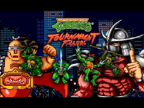 TMNT: Tournament Fighters - (NES) - M.U.G.E.N Remake (PC) - Gameplay [CPU vs CPU] with download link