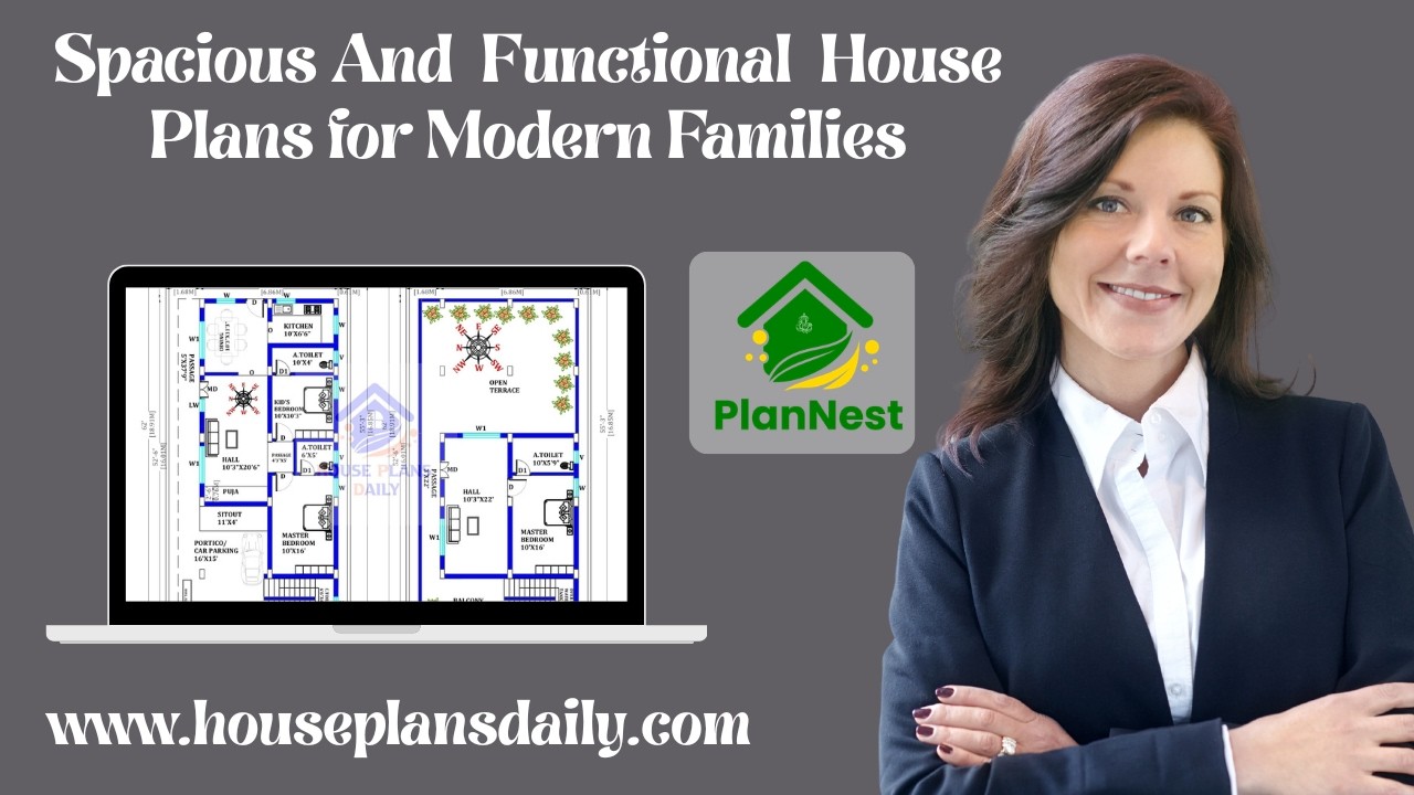 Spacious And  Functional House Plans for Modern Families |Smart  Layout Ideas
