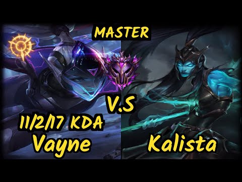 XL Innaxe (VAYNE) vs KALISTA - 11/2/17 KDA BOTTOM ADC GAMEPLAY - EUW Ranked MASTER