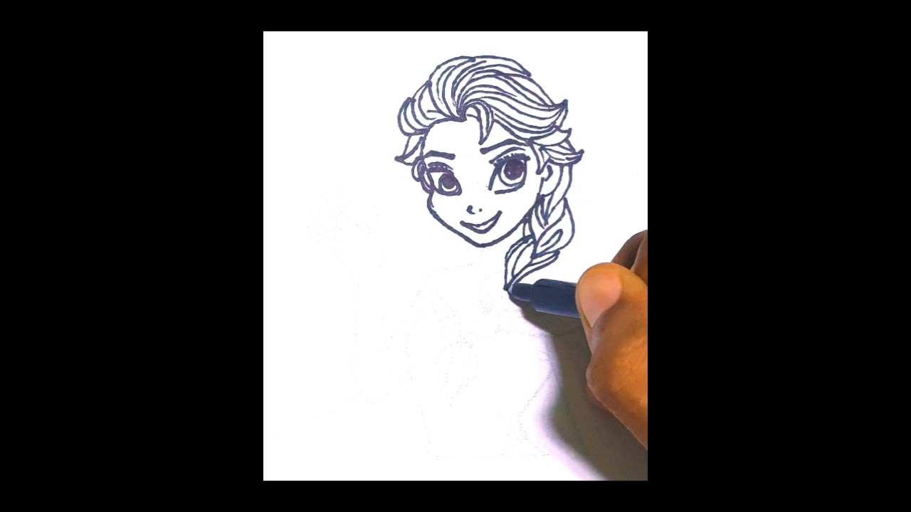 How to Draw Elsa from Disney Frozen | Frozen Coloring Pages