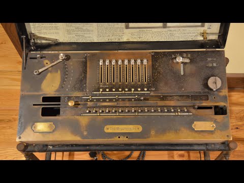How to operate an Electirc Millionaire Mechanical Calculator