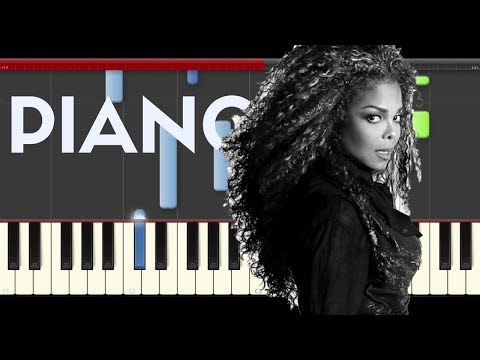 Janet Jackson Made for Now Daddy Yankee Piano Midi tutorial Sheet app Cover Karaoke