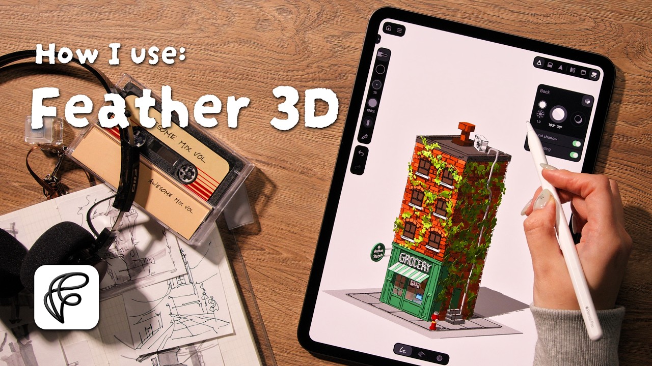 How to Draw a Building | Feather 3D Tutorial