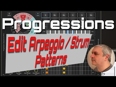 4Pockets Progressions AUv3 Intelligent Chord Generator Tutorial 7: Edit Arpeggios and Strum Patterns