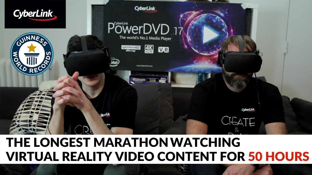 Guinness World Record VR Marathon 50 Hours | PowerDVD 17