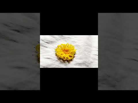Flower embroidery #subscribe #handembroidry #art #sewingstitches #shortfeeds