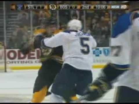 Barret Jackman vs Milan Lucic