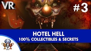 Until Dawn Rush of Blood 100% Psychotic -  Collectibles (All Skittles & Secrets) - Hotel Hell