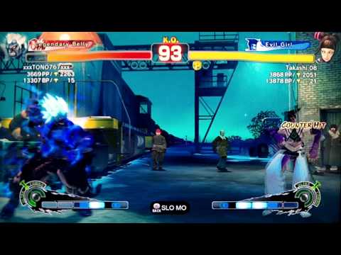 SSF4 AE:2012 xxxTONO767xxx (Oni) vs Takashi 08 (Juri)