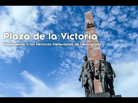 Plaza de la Victoria, el monumento a los héroes del sitio de Leningrado