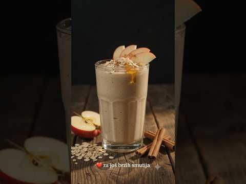 Smuti bomba od jabuke ovsa i cimeta 🍎🥤