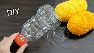 INCREDIBLE!! How to make money with plastic bottles and yarn at home - DIY recycling craft ideas