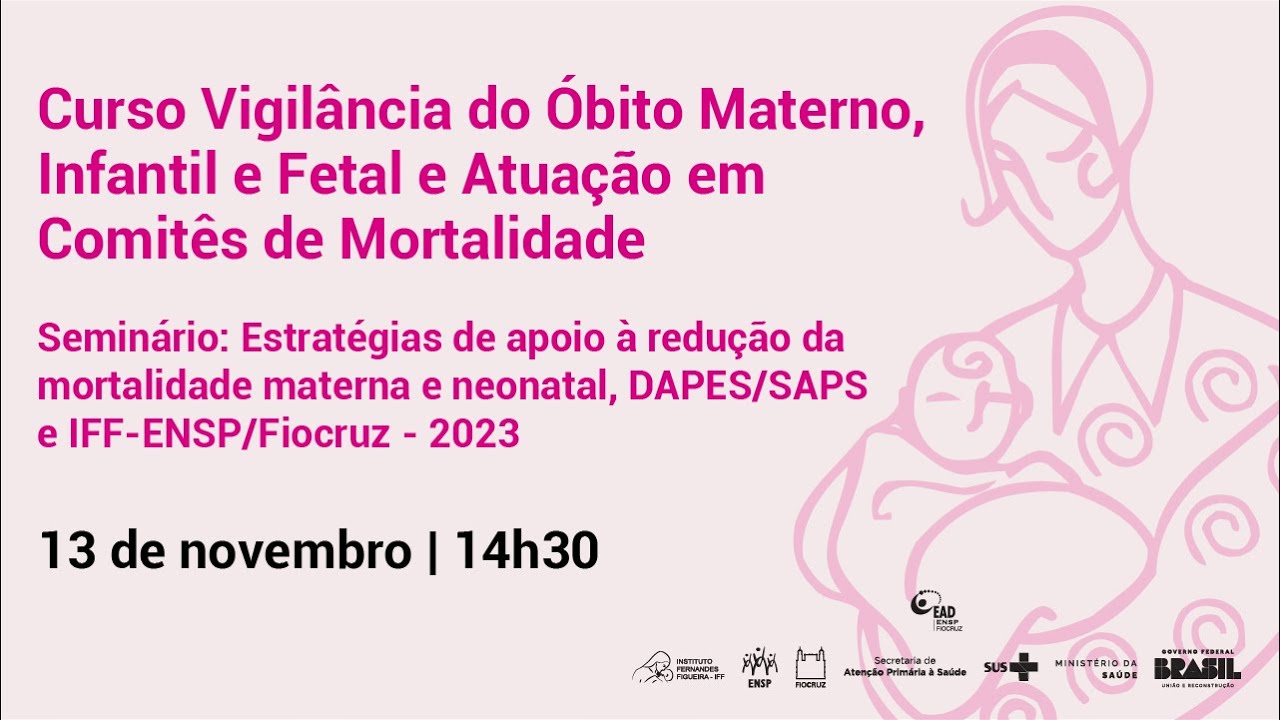 Estratégias de apoio à redução da mortalidade materna e neonatal, DAPES/SAPS e IFF-ENSP/Fiocruz