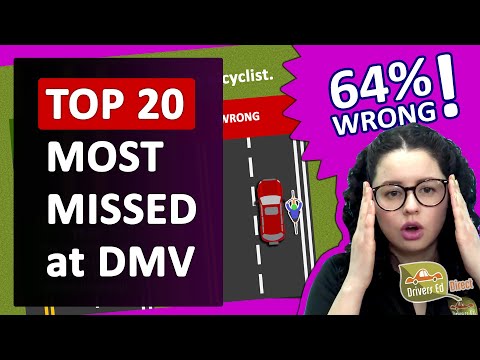 The 20 HARDEST Questions on the DMV Written Test. Answers to Permit Test Questions Teens Always Miss