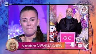 Raffaella Carrà chiama Bianca Guaccero che scoppia in lacrime - Detto Fatto 20/12/2018