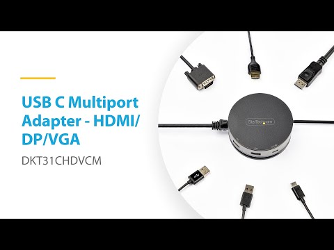 USB C Multiport Adapter - DKT31CHDVCM | StarTech.com