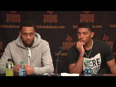Texas State MBB Postgame Press Conference vs. St. Peter's - Players