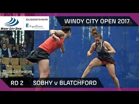 Squash: Sobhy v Blatchford - Windy City Open 2017 Rd2 Highlights