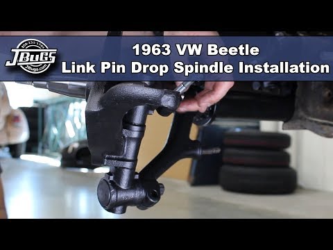 JBugs - 1963 VW Beetle - Link Pin Drop Spindle Installation