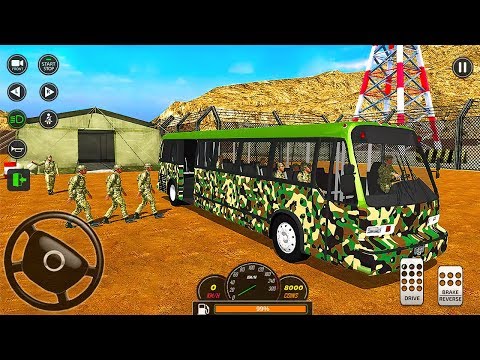 Army Bus Driver US Soldier Transport Duty 2020 - Offroad Bus Game - Android Gameplay