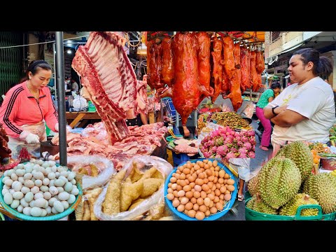 Have You Ever Seen Cambodian Street Food In The Evening @ Orussey Market, Phnom Penh?