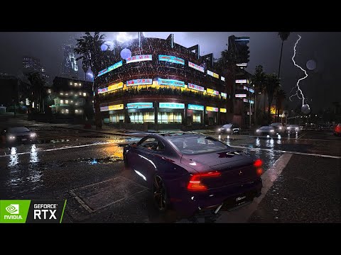 GTA 5 [ QuantV + NVE + RTGI ] Real Life Reflection With Ray Tracing On RTX™ 4090