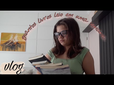 quantos livros eu leio em 7 dias?-Vlog de leitura/Primeira pagina