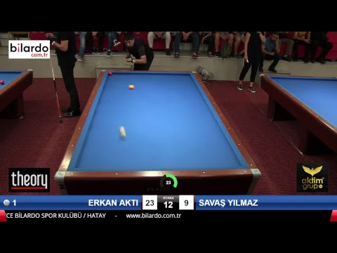 ERKAN AKTI & SAVAŞ YILMAZ Bilardo Maçı - HATAYIN ANVATANA KATILIŞ KUPASI-3. Tur