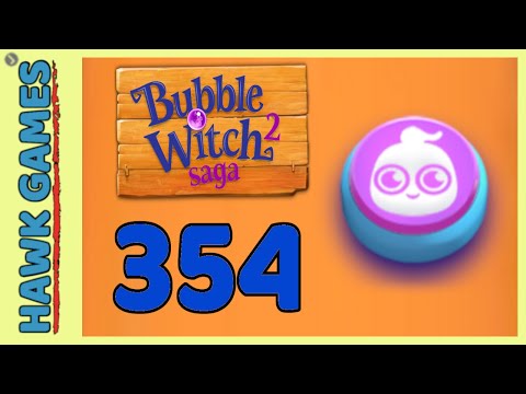 Bubble Witch 2 Saga Level 354 (Ghost mode) - 3 Stars Walkthrough, No Boosters