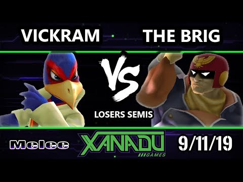 S@X 319 SSBM - Vickram (Falco) Vs. The Brig (Captain Falcon) Smash Melee Losers Semis