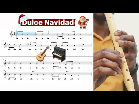 Cómo Tocar Dulce Navidad en Flauta Dulce (Navidad, Navidad)🎄 Partitura Fácil + Tutorial Paso a Paso