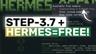 Step-3.7 Flash FULLY FREE Unlimited API + Hermes Agent: THIS IS ACTUALLY CRAZY!