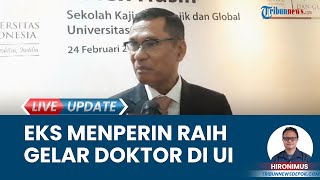 Mantan Menperin Saleh Husin Raih Gelar Doktor di UI dengan Disertasi Kaji Hilirisasi Sawit