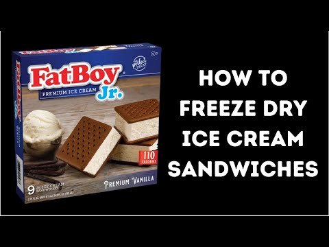 How to freeze dry ice cream sandwiches [FatBoy Jr, Harvest Right freeze dryer]