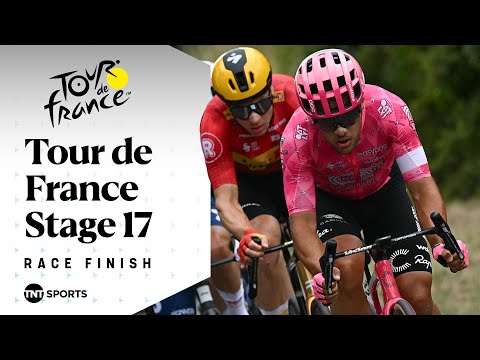 SPRINTING THROUGH THE CHAOS! ⚡️ | Men's Tour de France Stage 17 Final KM's | TNT Sports Cycling