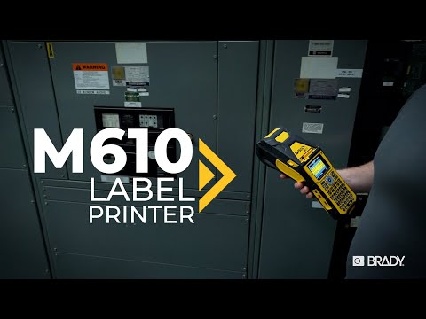 Портативный принтер этикеток BRADY M610 видео