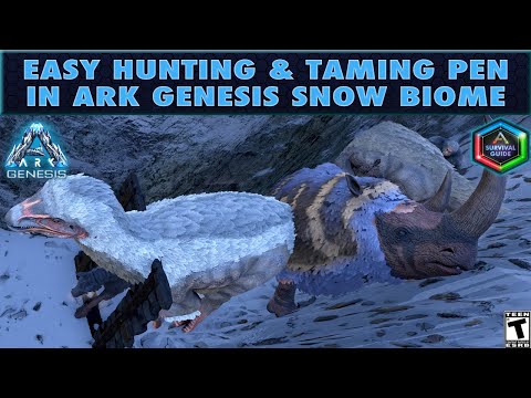 The Epic Easy Taming Pen Trick in the Genesis Snow Biome