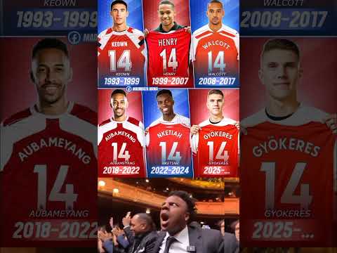 Viktor Gyökeres has officially taken the iconic number 14 shirt at Arsenal —👀