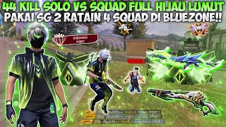 44 Kills Solo VS Squad Full of Moss Green!! Barbar-Bar Using SG 2 Moss Leveled 4 Squads in Bluezo...