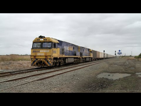 3PM7 Pacific National Intermodal Container Train - PoathTV Australian Railways