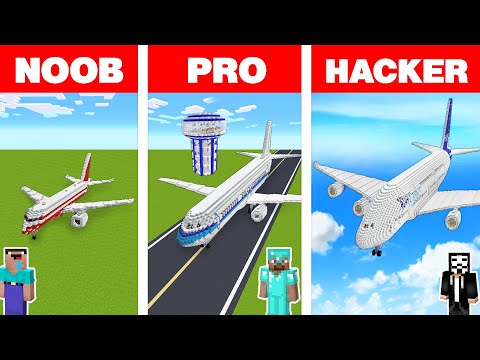 Scorpy - Minecraft NOOB vs PRO vs HACKER: AIR PLANE HOUSE BUILD CHALLENGE in Minecraft Animation