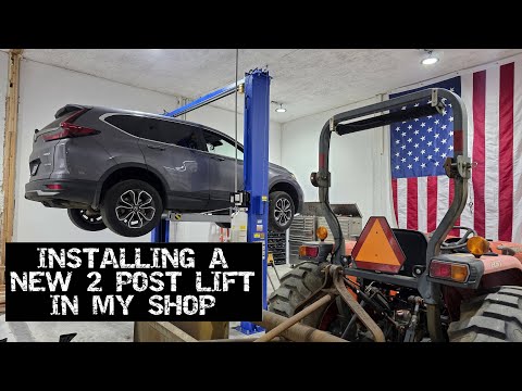 Installing a 2 post lift in my shop