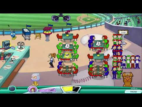 Diner Dash 4: Hometown Hero Walkthrough - Level #16 - Diner at Homerun Park - Cleaning Up