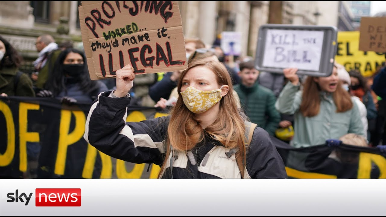 Thousands march in 'Kill the Bill' protests